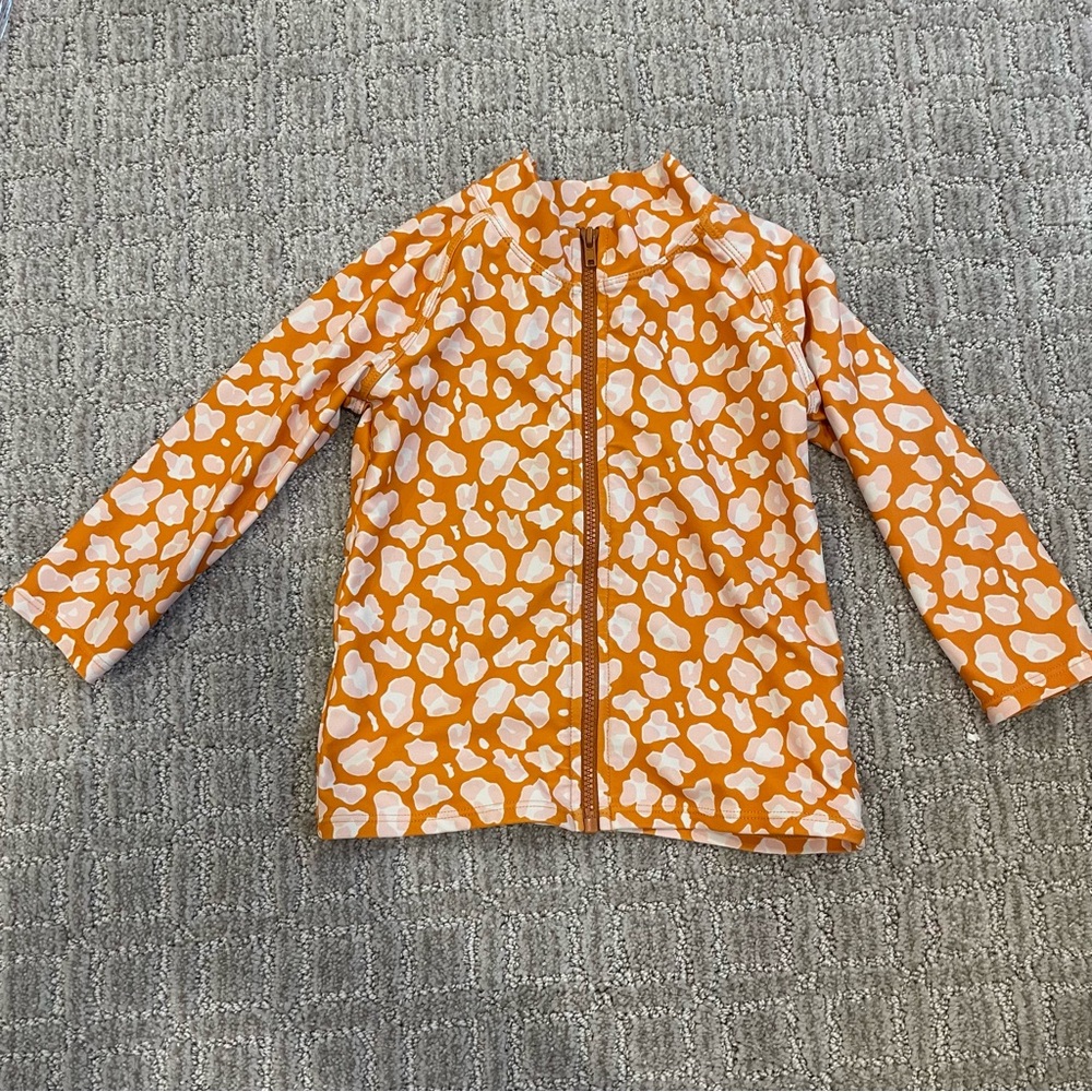 Orange and White Patterned Jacket